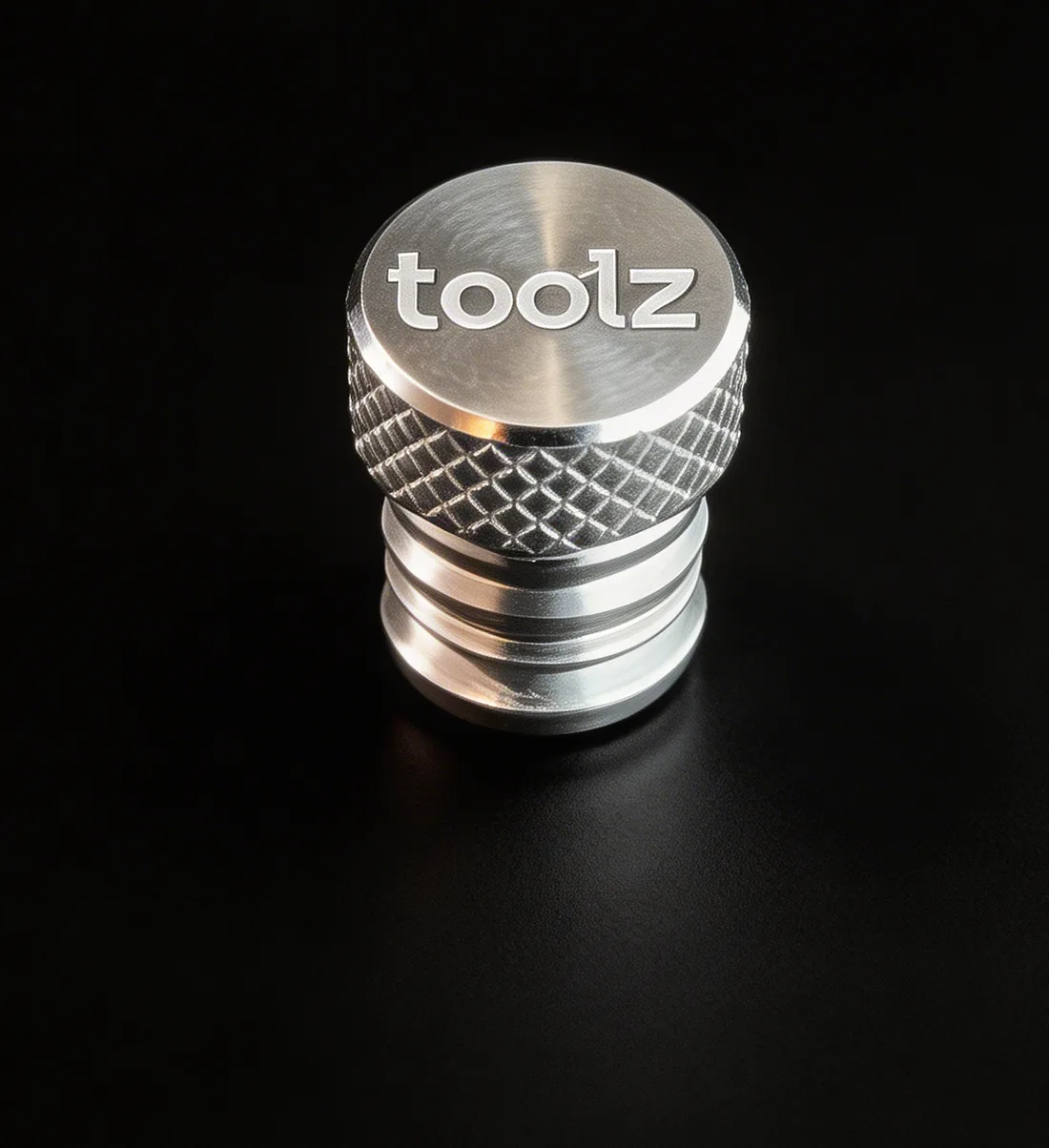 The aluminium bung with the toolz logo engraved on top